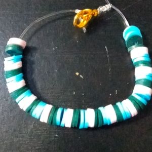 Clay bead bracelet